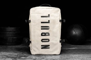 Sacs Nobull Waxed Tela Duffleback Homme Blanche | 06951-CFET