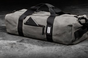 Sacs Nobull Waxed Tela Traditional Duffle Homme Grise | 30964-NUXC