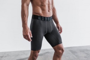 Short Nobull Compression Corta 9" Homme Grise Foncé | 39051-YWZL