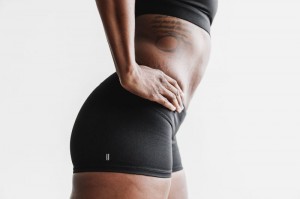 Short Nobull Femme Noir | 90843-UCFP