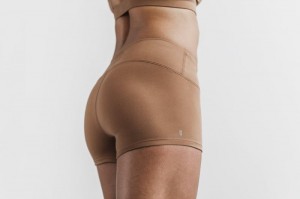 Short Nobull Femme Toffee Matte | 75412-YNHE