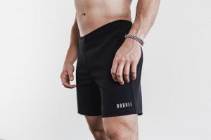 Short Nobull Legere Corta 7" Homme Noir | 58071-ARZY