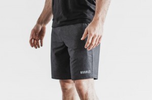 Short Nobull Stretch Woven Corta 9" Homme Grise Foncé | 80932-KIQP