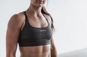 Soutien Gorge Sport Nobull Femme Noir Stripes | 67428-QSUB