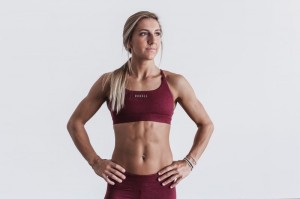 Soutien Gorge Sport Nobull Femme Wine Heather | 80641-GQAO