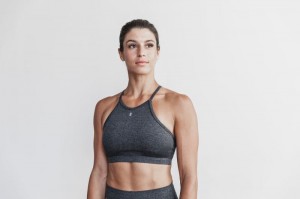 Soutien Gorge Sport Nobull Halter Femme Grise | 74308-BQYT