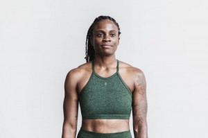 Soutien Gorge Sport Nobull Halter Femme Hunter Heather Matte | 14723-QANZ