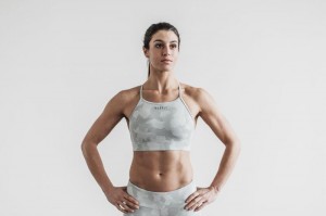 Soutien Gorge Sport Nobull High-neck Femme Camouflage | 34765-UBDQ