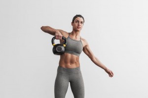 Soutien Gorge Sport Nobull High-neck Femme Grise | 01596-WCKH