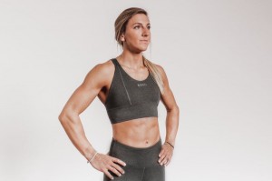 Soutien Gorge Sport Nobull Larges Band Femme Grise | 25986-SDGP