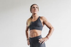 Soutien Gorge Sport Nobull Larges Band Femme Grise | 05924-GLPF