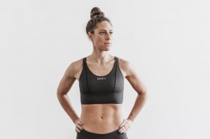 Soutien Gorge Sport Nobull Larges Band Femme Noir | 03429-DFQP
