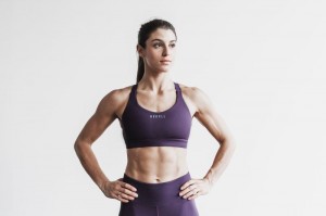 Soutien Gorge Sport Nobull Pace Femme Marron | 92317-SYUZ