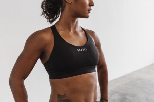 Soutien Gorge Sport Nobull Pace Femme Noir | 74632-BWJO