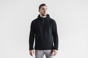 Sweat a Capuche Nobull Arctic Pullover Homme Noir | 30618-XSPK