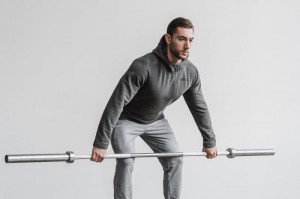Sweat a Capuche Nobull Arctic Pullover Homme Grise Foncé | 23057-UVBC