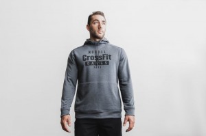 Sweat a Capuche Nobull Crossfit Games® 2021 Homme Grise Foncé | 18423-QGSZ