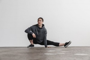 Sweat a Capuche Nobull Femme Grise Foncé | 48216-ZQSN