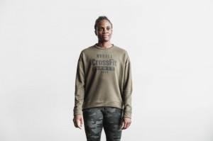 Sweatshirt Nobull Crossfit Games® 2021 Crew Femme Vert | 98135-ENBL
