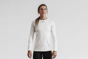 T Shirts Nobull Femme Blanche Camouflage | 47206-DZUV