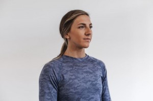 T Shirts Nobull Femme Bleu Marine Camouflage | 98614-QHKW