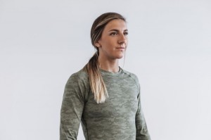 T Shirts Nobull Femme Camouflage | 92574-JILQ