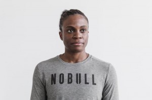 T Shirts Nobull Femme Grise | 28713-JNWE