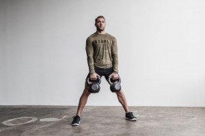 T Shirts Nobull Long Sleeve Tee (Camo) Homme Vert Camouflage | 02367-DEHY
