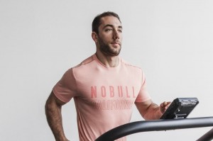 T Shirts Nobull Tee (California) Homme Corail Clair | 32756-PGEW