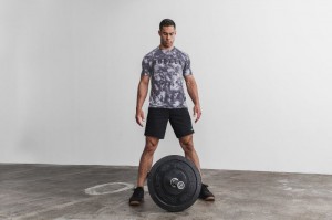 T Shirts Nobull Tee Homme Blanche Noir | 27801-FCUP