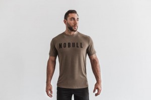 T Shirts Nobull Tee Homme Fallen Rock | 83526-PHFR