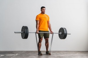 T Shirts Nobull Tee (Neon) Homme Orange | 05231-PQAE