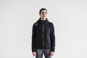 Vestes Nobull Arctic Zip-up Femme Noir | 06821-EXOF