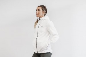 Vestes Nobull Softshell Femme Blanche | 40928-PKFD