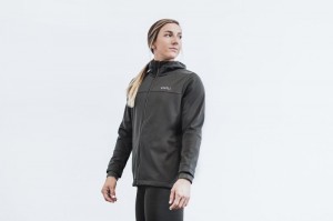 Vestes Nobull Softshell Femme Grise Foncé | 38720-ZWCU