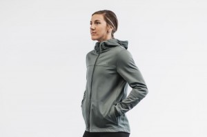 Vestes Nobull Softshell Femme Vert Olive | 59367-WUFD