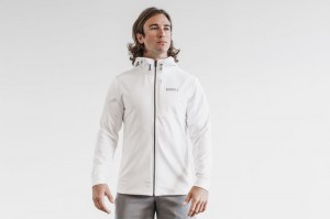 Vestes Nobull Softshell Homme Blanche | 02953-CMGN