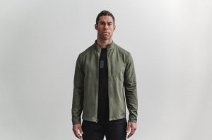Vestes Nobull Twill Zip-up Homme Vert | 59376-ZRFW